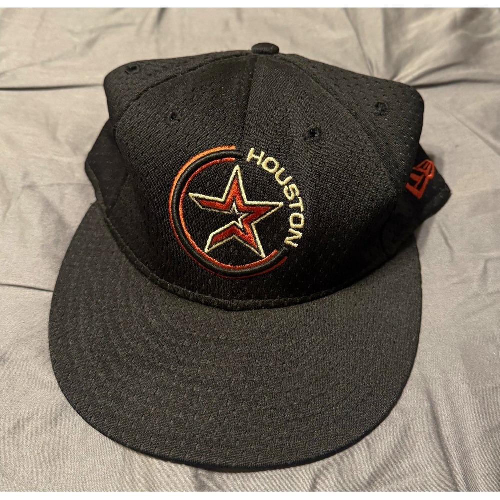 VTG 90s Houston Astros New Era 59FIFTY Diamond Collection Hat 7 1/4 Made In USA